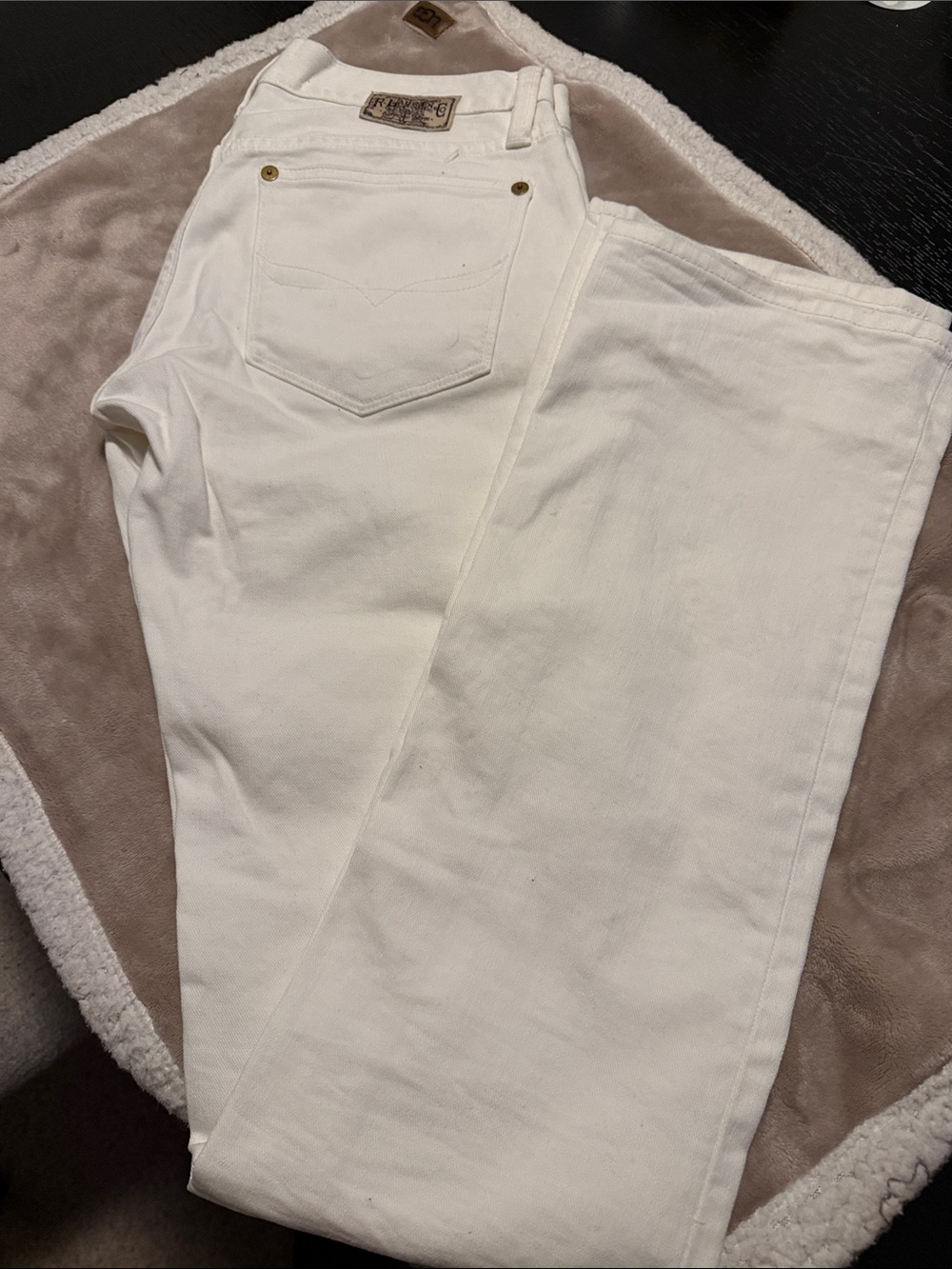 Women's White High-Rise Jeans - Classic Straight Fit